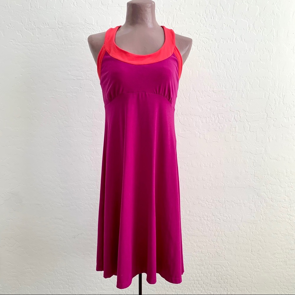 Prana Cali Racerback Dress Pink & Purple M